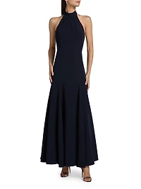 Elena Halterneck Maxi Dress