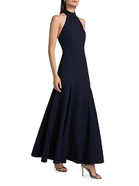 Elena Halterneck Maxi Dress