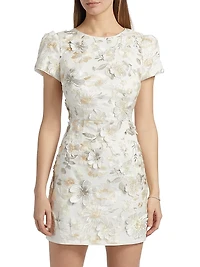 Daisy 3D Floral Embroidered Minidress