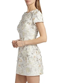 Daisy 3D Floral Embroidered Minidress