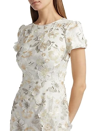 Daisy 3D Floral Embroidered Minidress