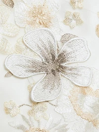 Daisy 3D Floral Embroidered Minidress