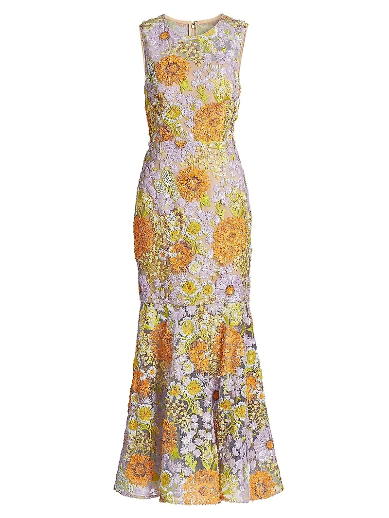 Anna Floral Embellished Gown