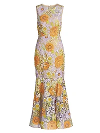 Anna Floral Embellished Gown