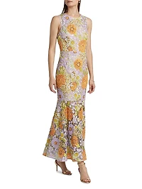 Anna Floral Embellished Gown