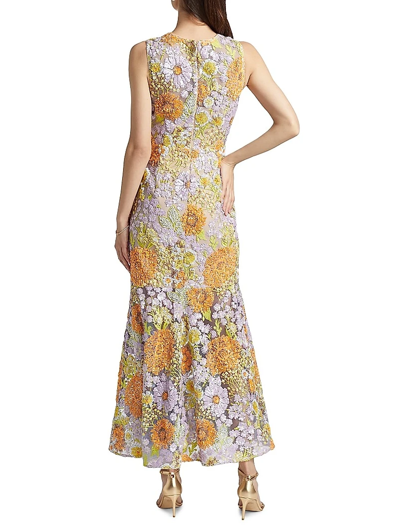 Anna Floral Embellished Gown
