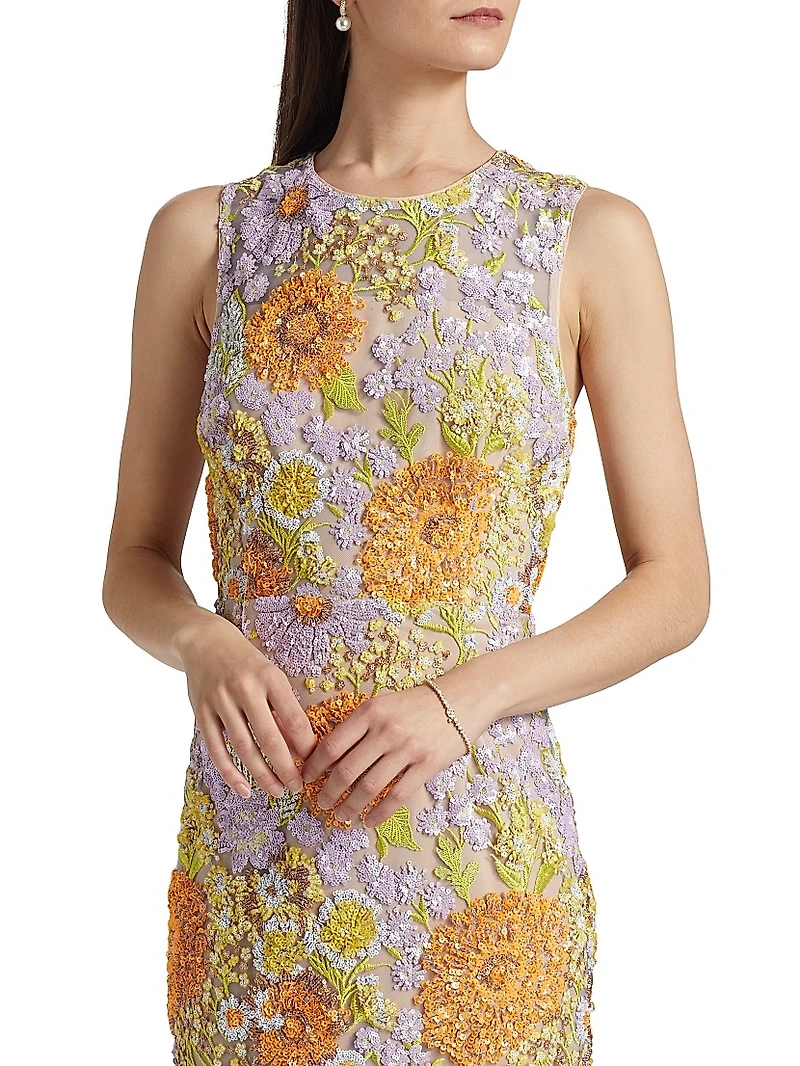 Anna Floral Embellished Gown