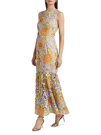 Anna Floral Embellished Gown