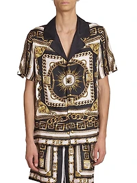 Foulard-Print Pyjama Shirt