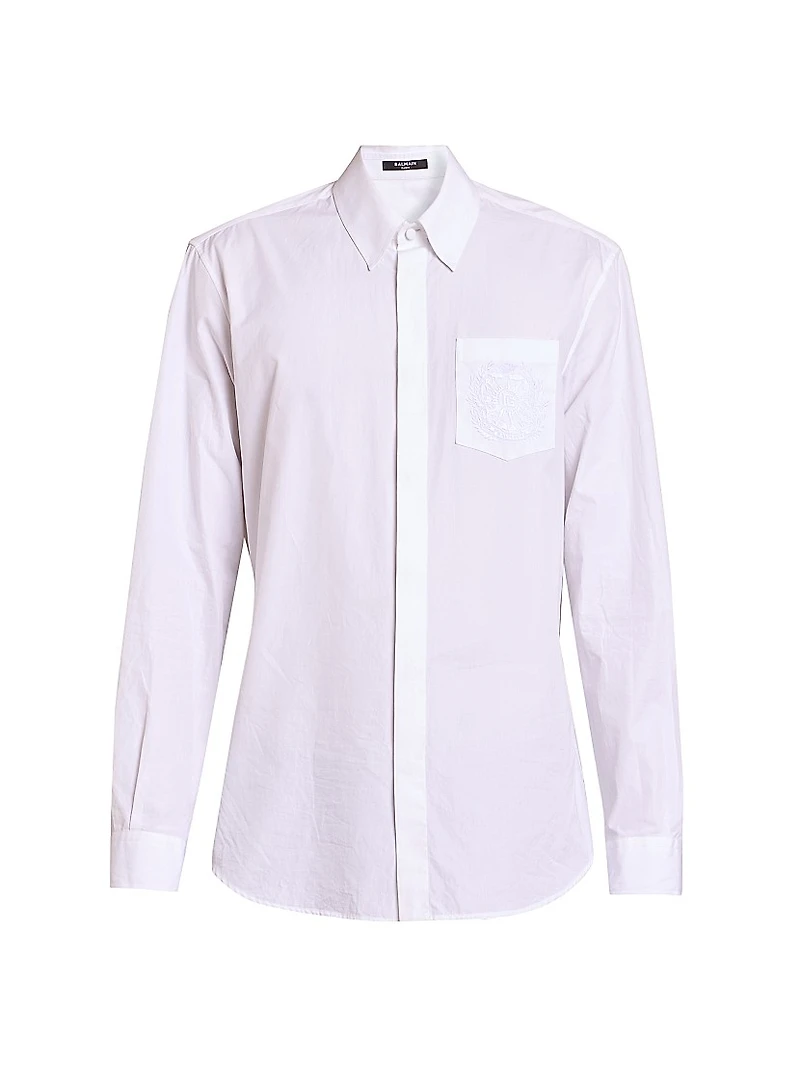 Emblem Cotton Shirt