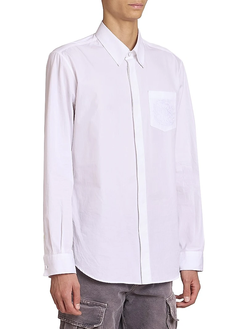 Emblem Cotton Shirt