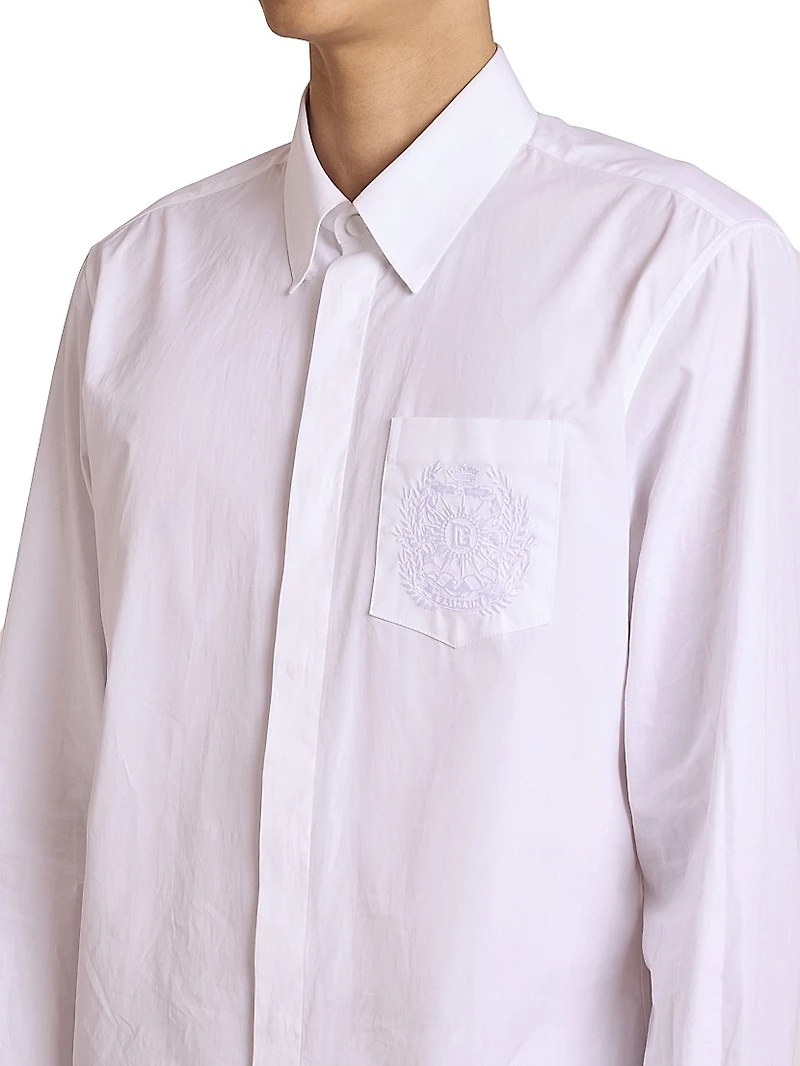 Emblem Cotton Shirt