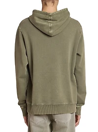 Embroidered Logo Cotton Hoodie