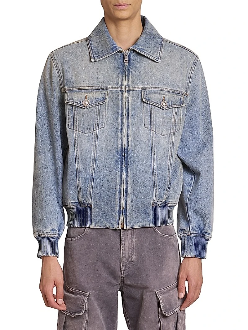 Collared Denim Jacket