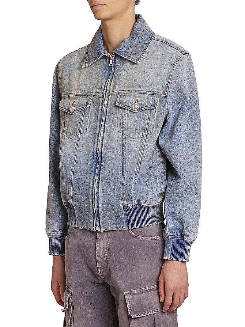 Collared Denim Jacket