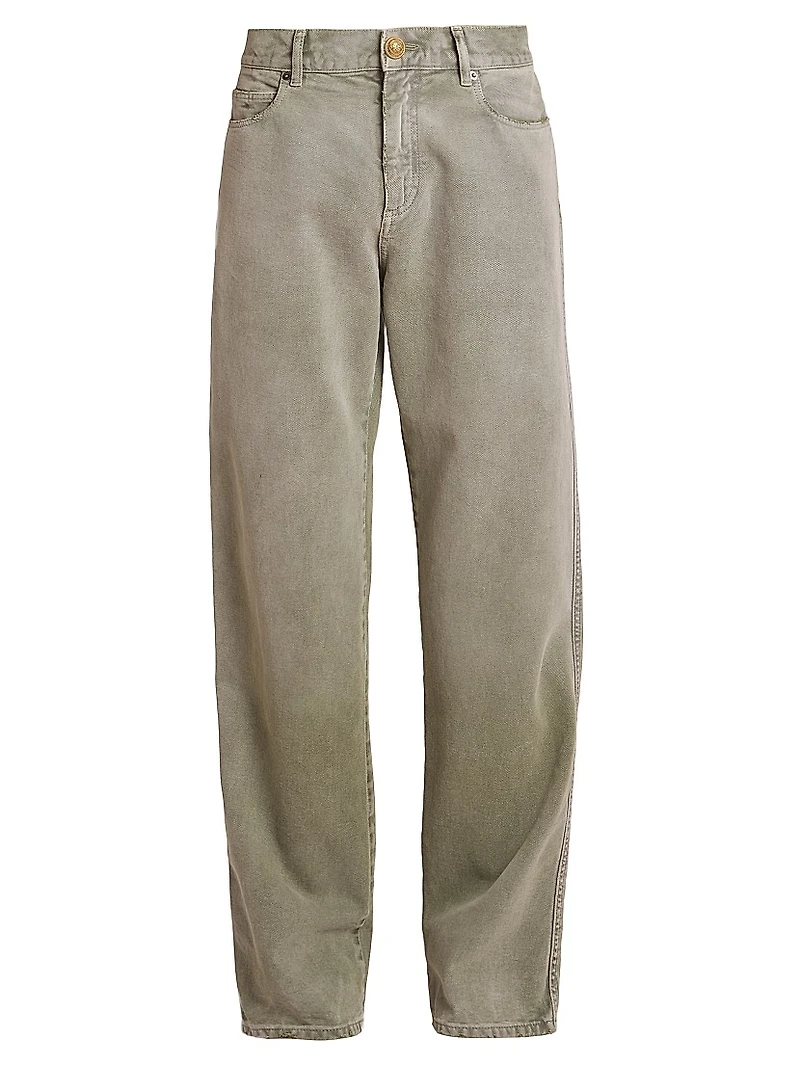 Loose-Fit Denim Pants