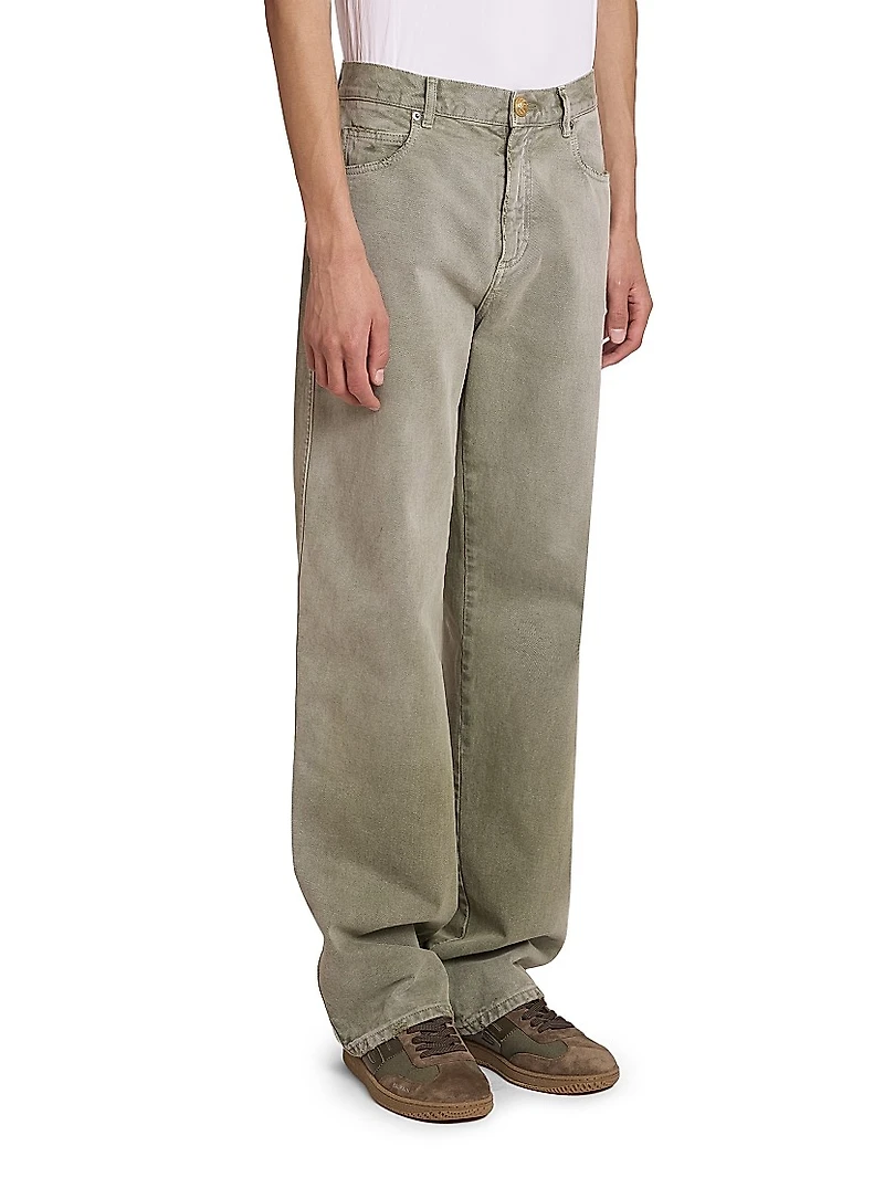 Loose-Fit Denim Pants