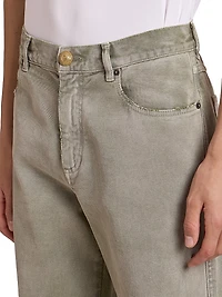 Loose-Fit Denim Pants