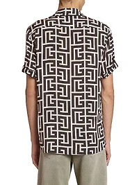 Macro-Monogram Printed Pyjama Shirt