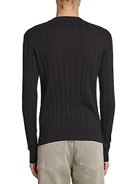 Logo-Embroidered Silk-Blend Sweater