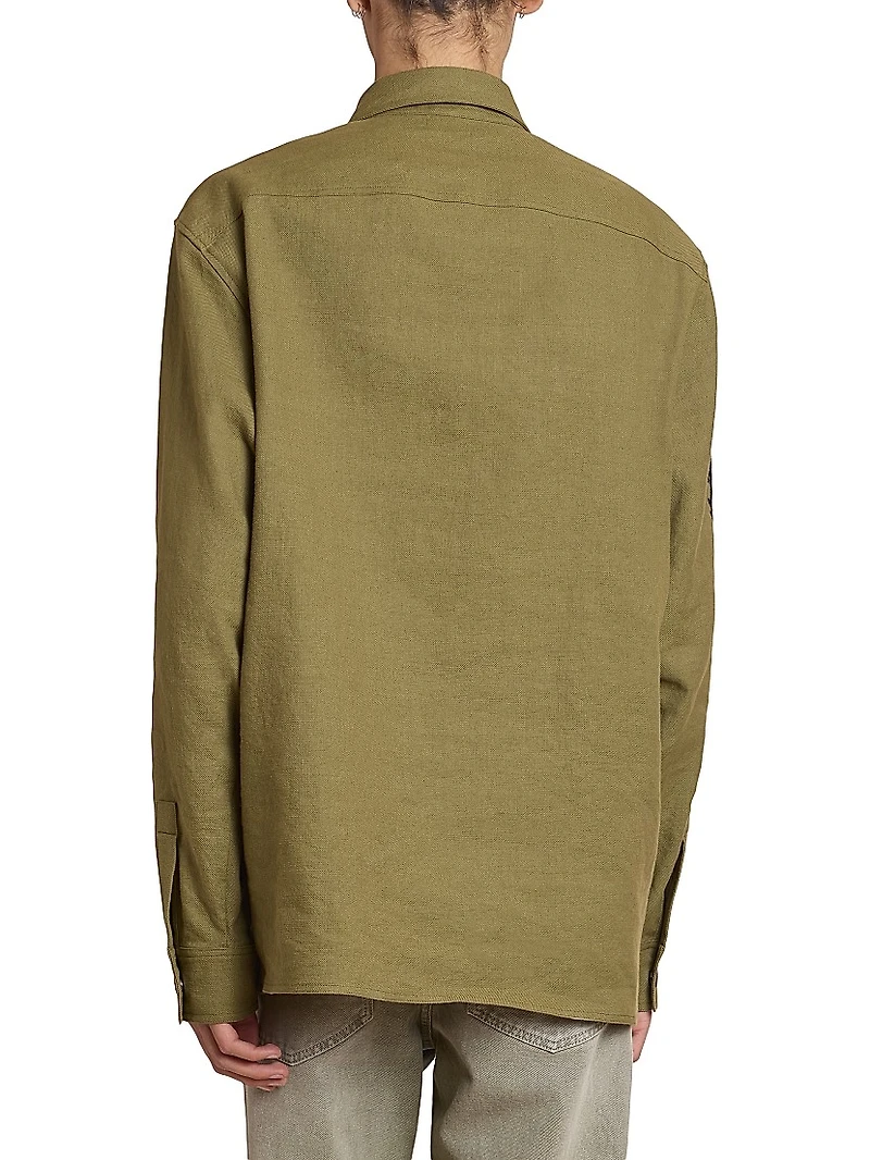 Logo Canvas Overshirt