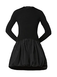 Keely Knit Taffeta Minidress