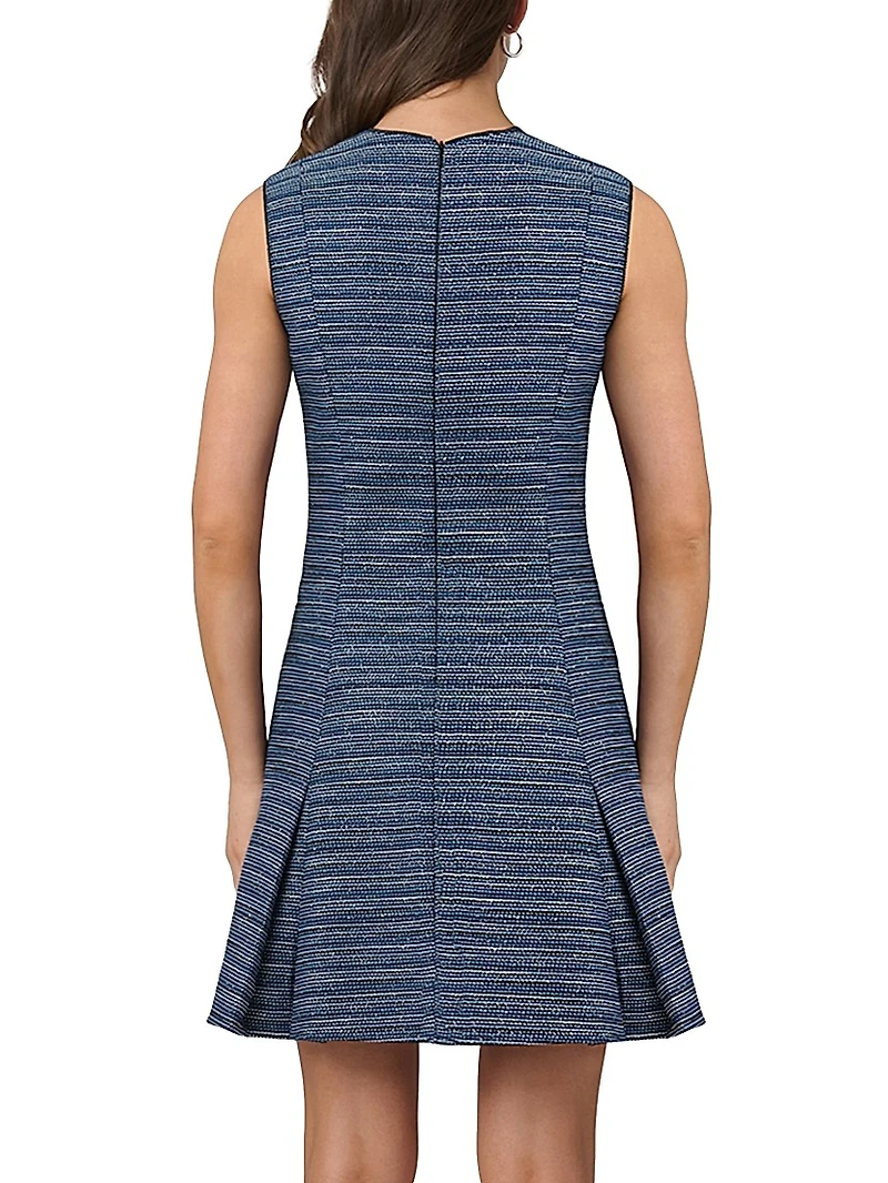 Gigi Metallic Pleated Minidress