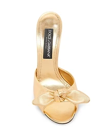 Special Opportunities Bow Leather Stiletto-Heel Sandals