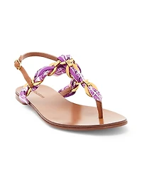 Majolica Leather Sandals