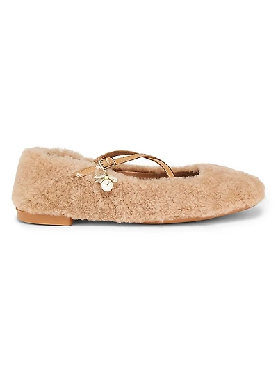 Eleri Shearling Ballet Flats