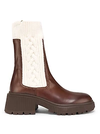 Tamia 70MM Leather Ankle Boots