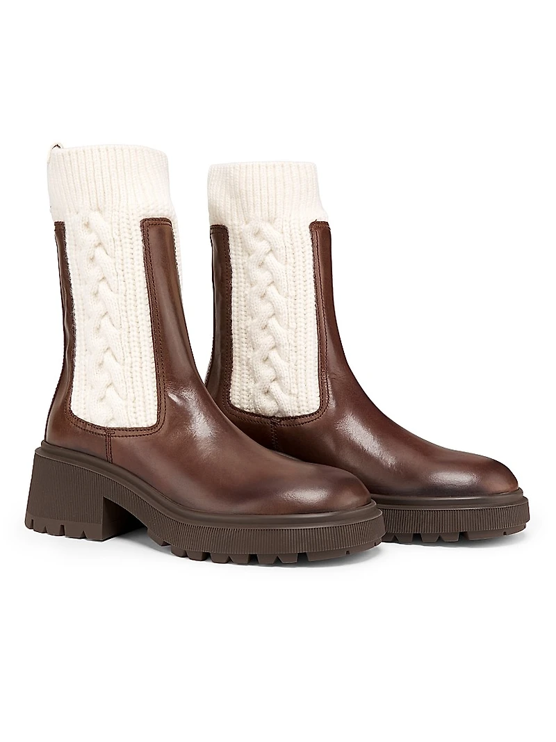 Tamia 70MM Leather Ankle Boots