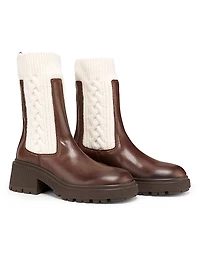 Tamia 70MM Leather Ankle Boots