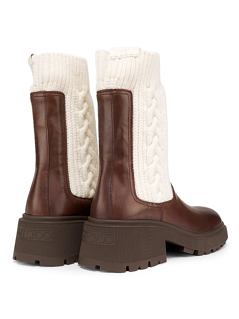 Tamia 70MM Leather Ankle Boots