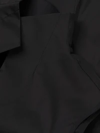 Split Neck Cotton-Blend Sleeveless Blouse