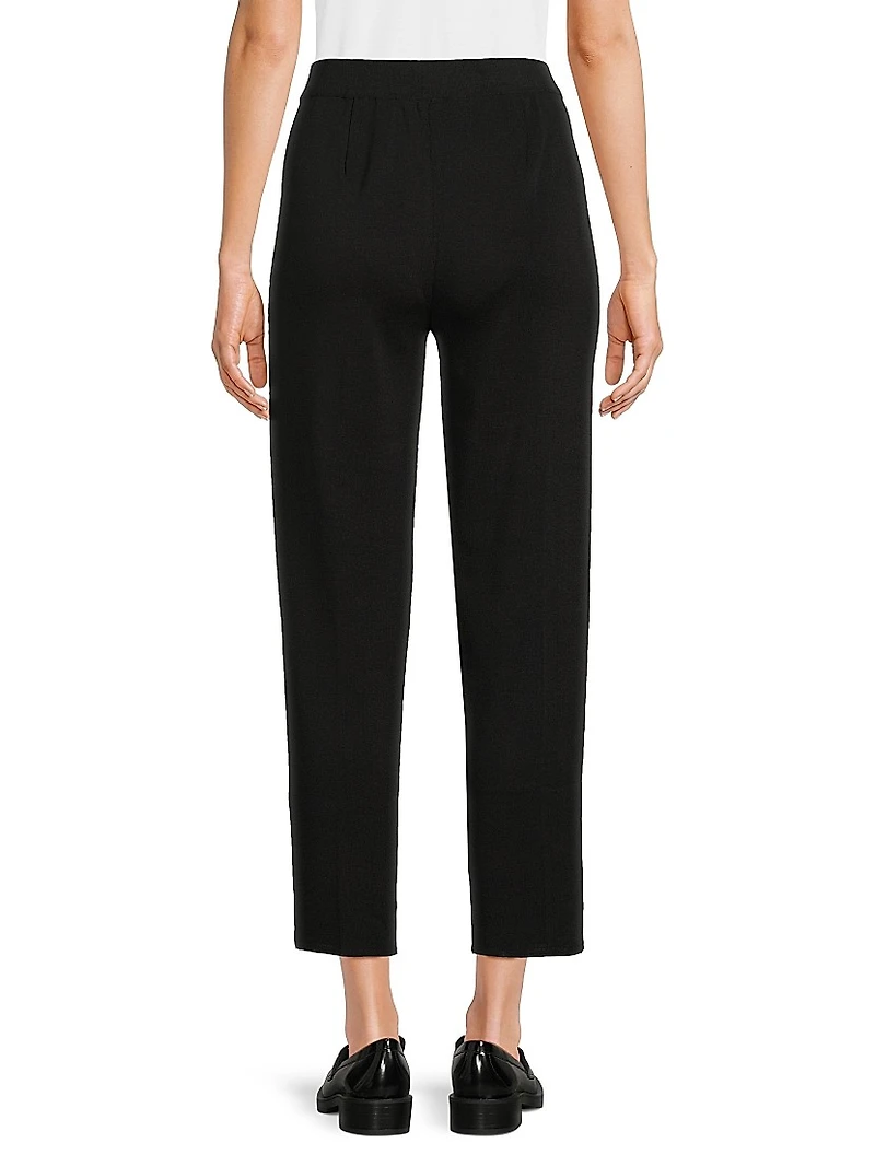 Nancy Knit Straight-Leg Pants