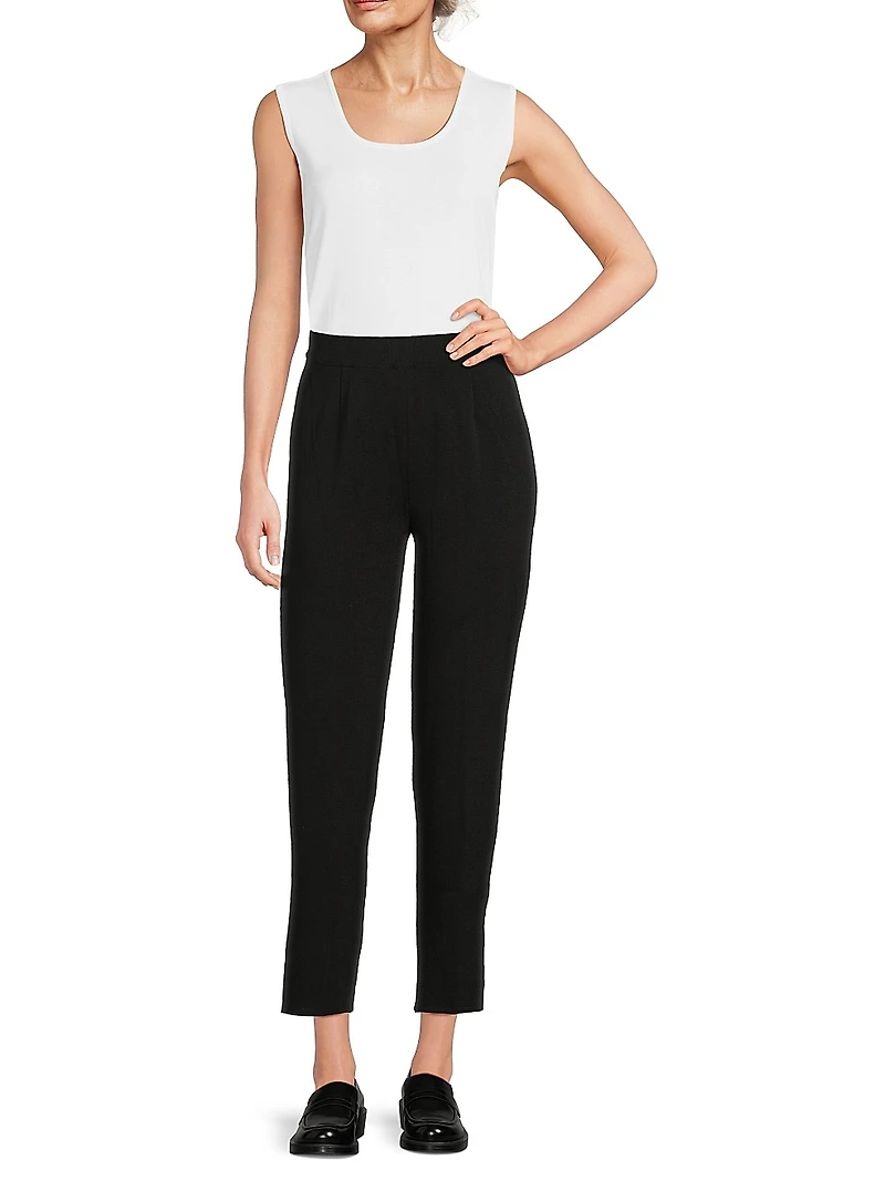 Nancy Knit Straight-Leg Pants