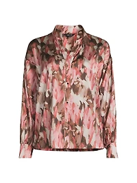 Printed Crêpe de Chine Blouse