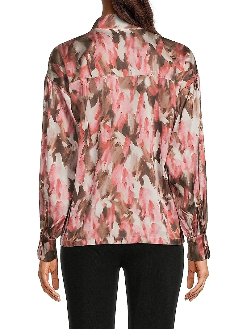 Printed Crêpe de Chine Blouse