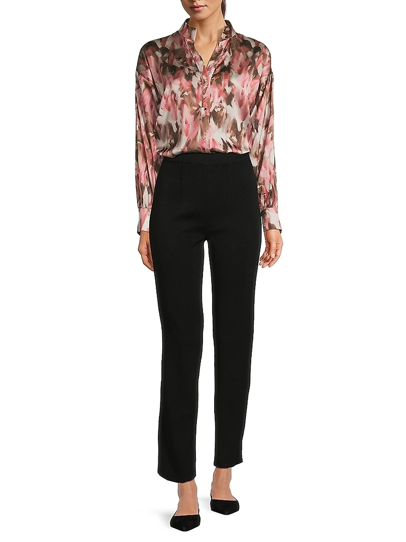 Printed Crêpe de Chine Blouse