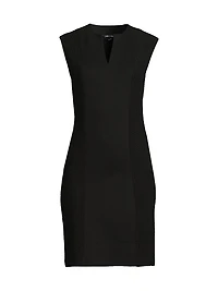 Mixed-Media Sheath Dress