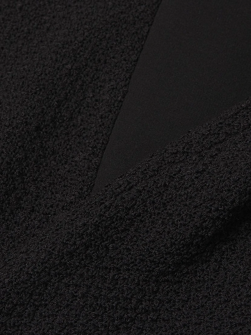 Mixed-Media Sheath Dress