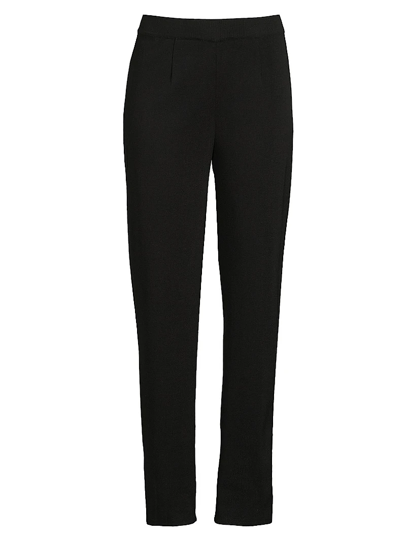 Nancy Mylana Knit Straight-Leg Pants