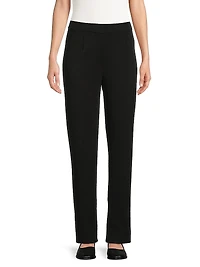 Nancy Mylana Knit Straight-Leg Pants