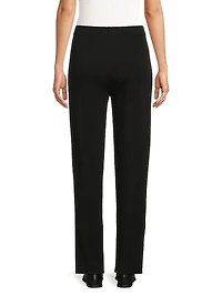 Nancy Mylana Knit Straight-Leg Pants