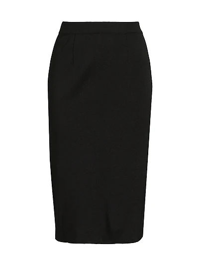 Mylana Knit Straight Midi-Skirt