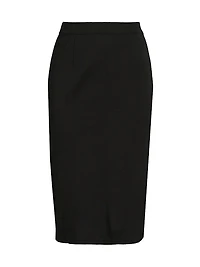 Mylana Knit Straight Midi-Skirt