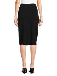 Mylana Knit Straight Midi-Skirt