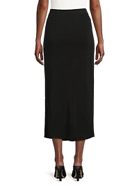 Mylana Knit Straight Midi-Skirt