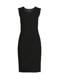Mylana Sleeveless Knit Sheath Knee-Length Dress